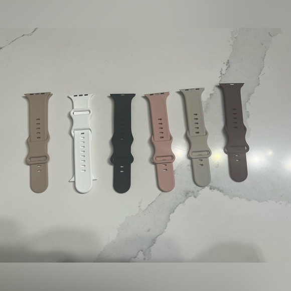 AMSKY Us Apple Bands 42/44/45 mm Multicolor Neutrals watch band New 6pk - Picture 5 of 6